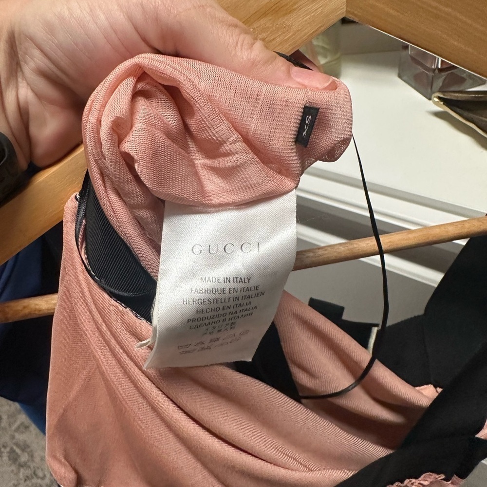 Gucci Black and Pink Pleated Dress - Picture 7 of 9